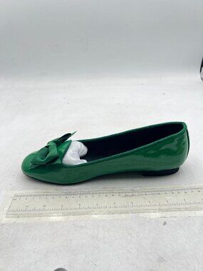 YDN Seagreen Ballet Flats with Bowtie Round Toe Girls Uniform Office Work Shoes